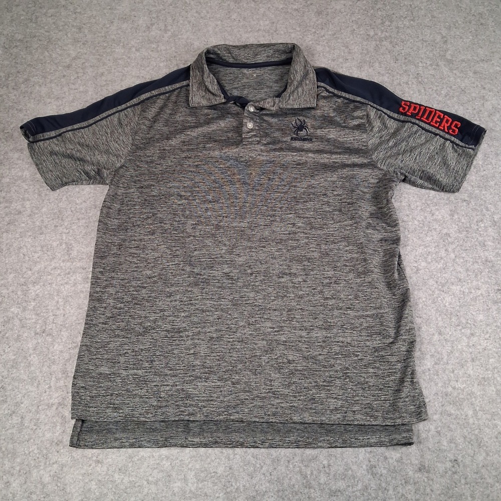 Chiliwear Polo Shirt Mens Medium Gray Richmond Spiders NCAA Performance Sport